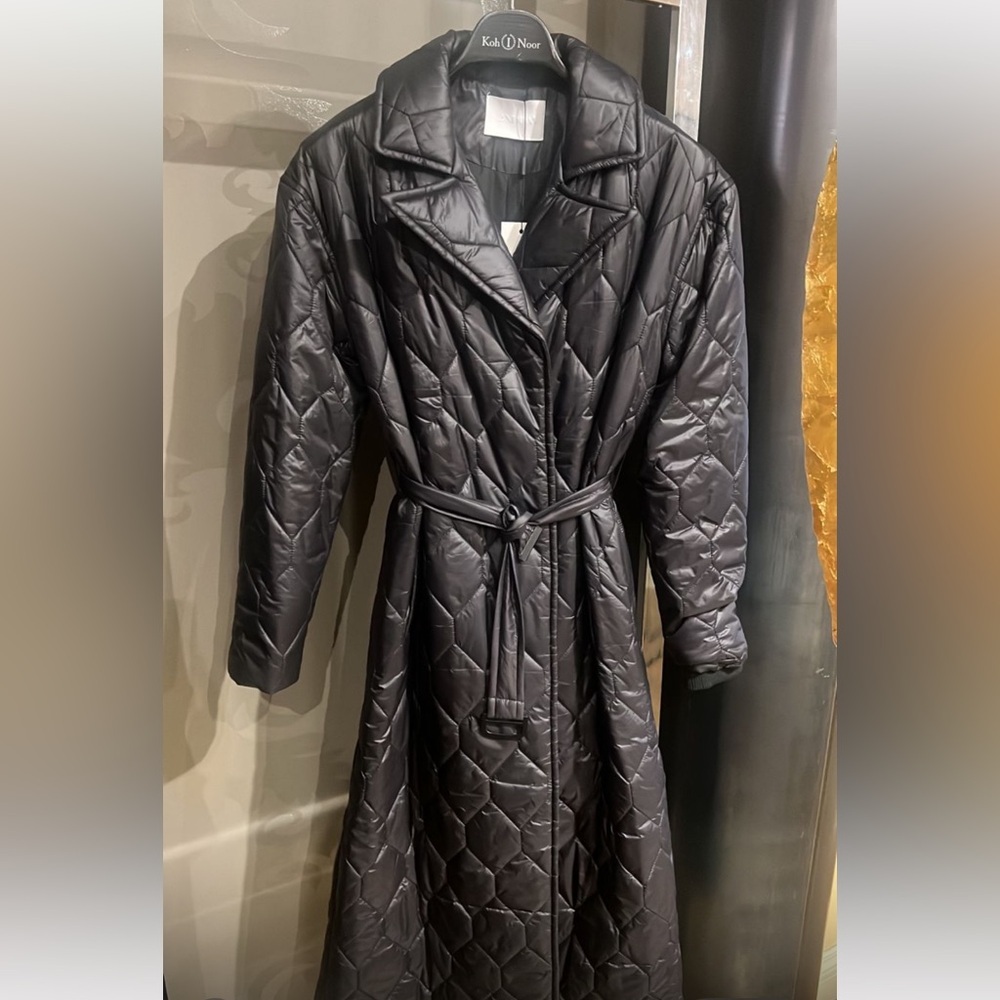 European fashion:2nd day Women's Black Quilted Coat |EU36